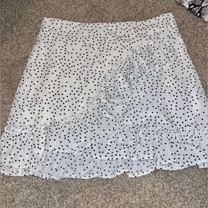 White Dotted Skirt